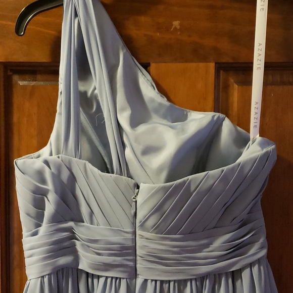 Azazie A-Line/Princess One-Shoulder Dress - Picture 4 of 6